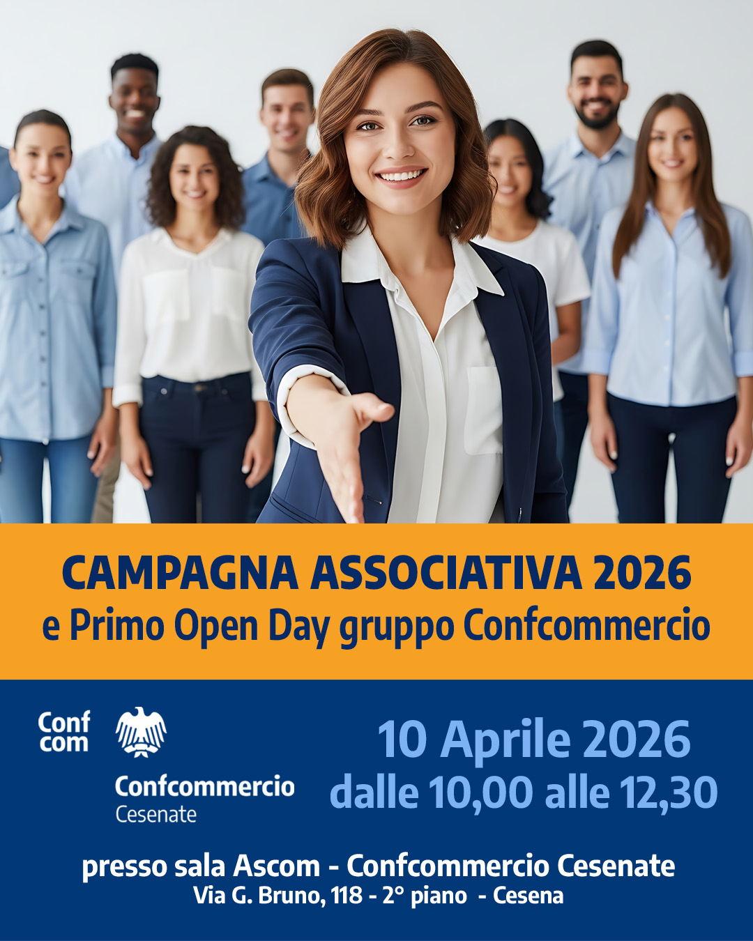 Campagna associativa 2026 e Primo Open Day gruppo Confcommercio